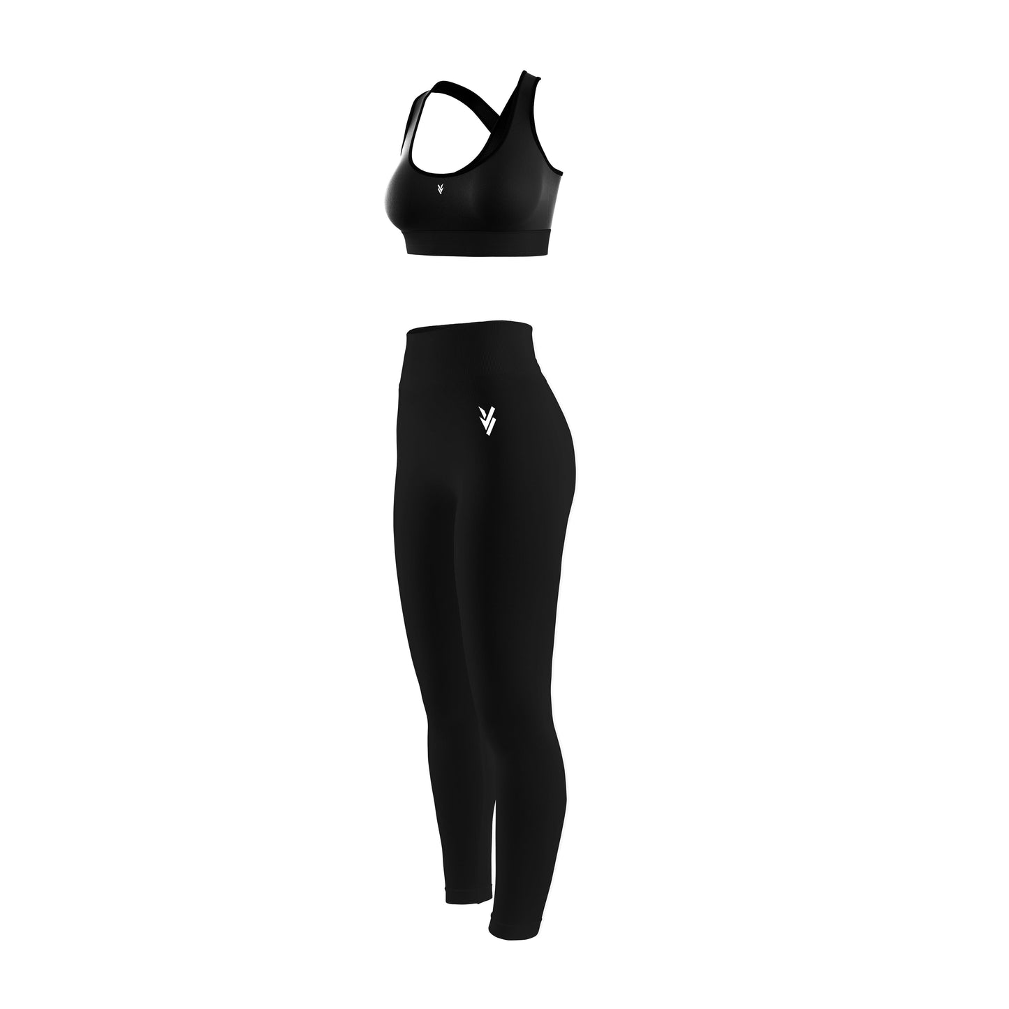 Vigor Vibe Sports Legging & Bra Set Black