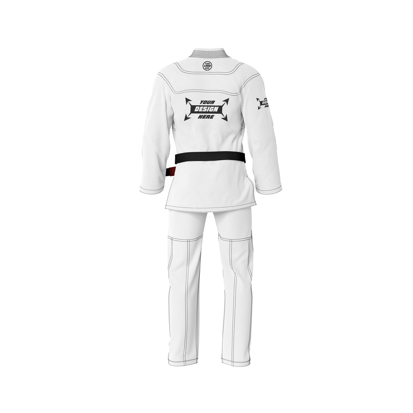 Customize Basic Brazilian Jiu Jitsu Gi White