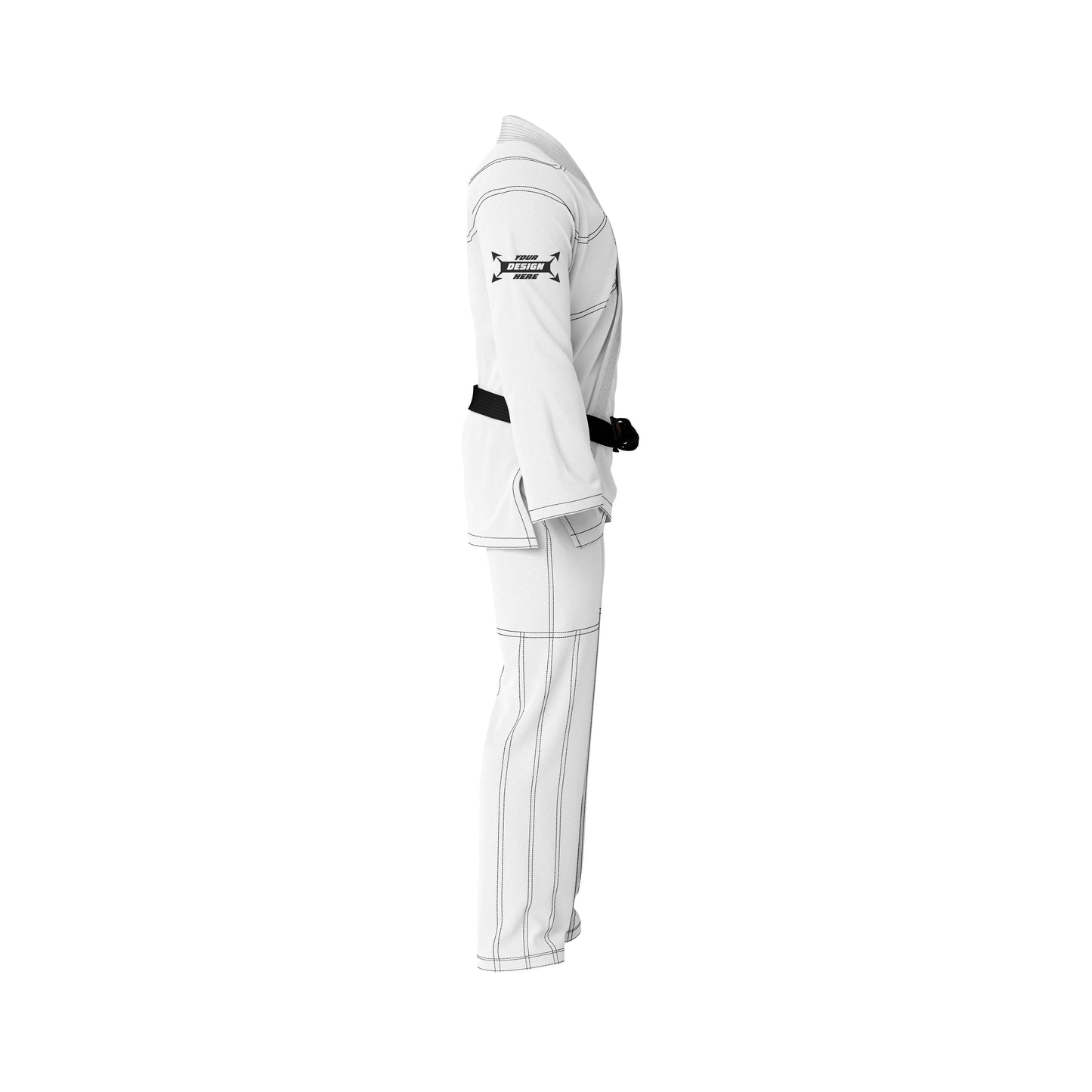 Customize Basic Brazilian Jiu Jitsu Gi White