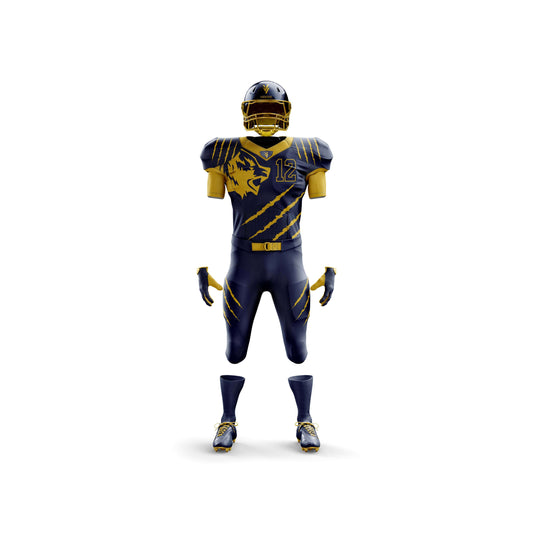 Vigor Vibe Blue & Yellow Football Uniform | Personalized designs for your Team (Football-003)