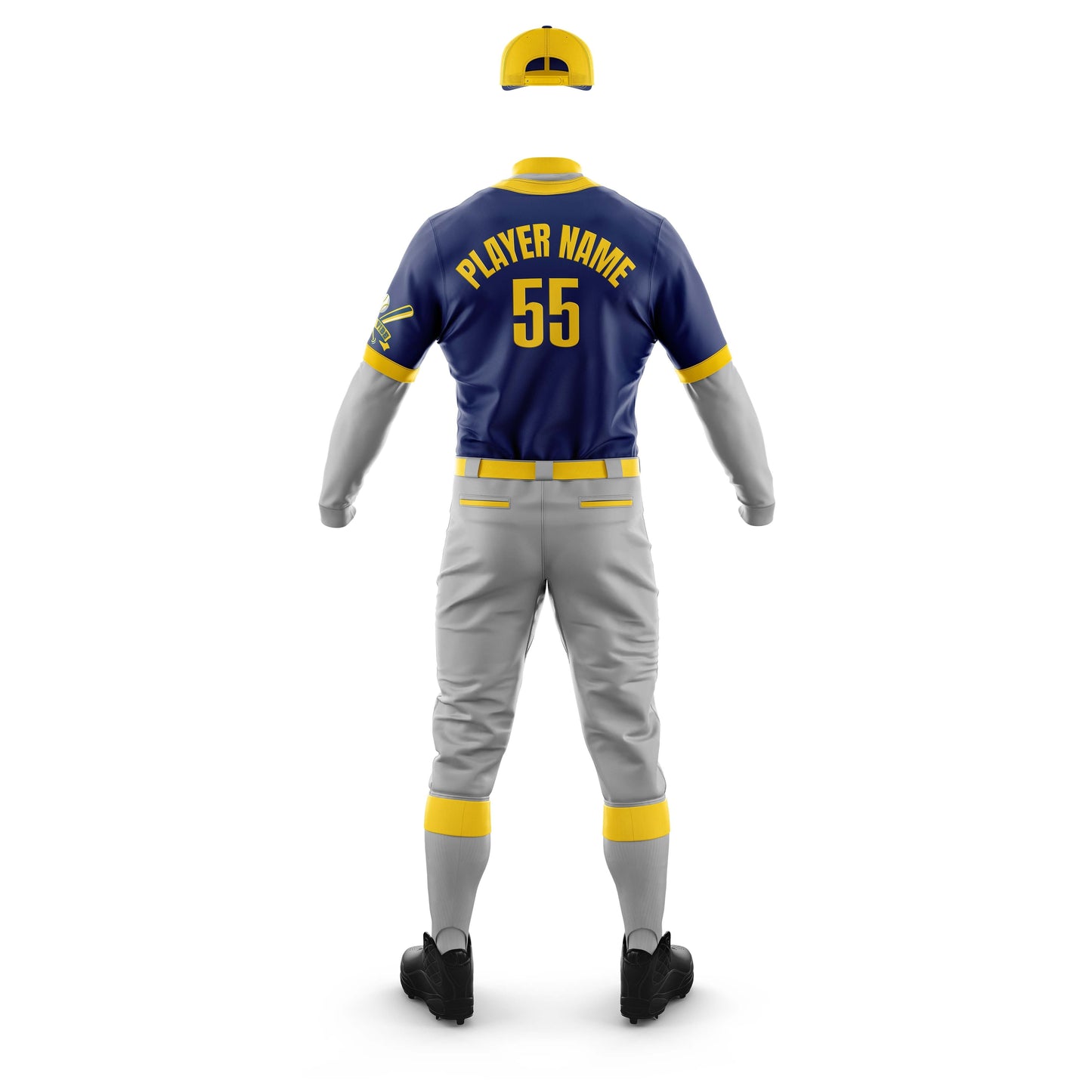 Vigor Vibe Baseball Uniforms Blue & Grey | Personalized designs for your Team (Baseball-004)