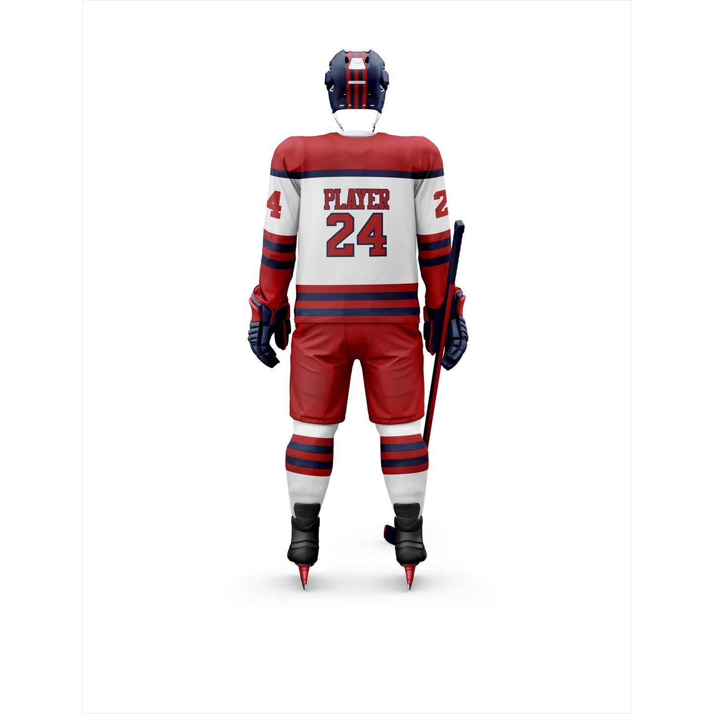 Vigor Vibe Ice Hockey Uniform Red & White Color| Personalized designs your Team (Ice Hockey-004)