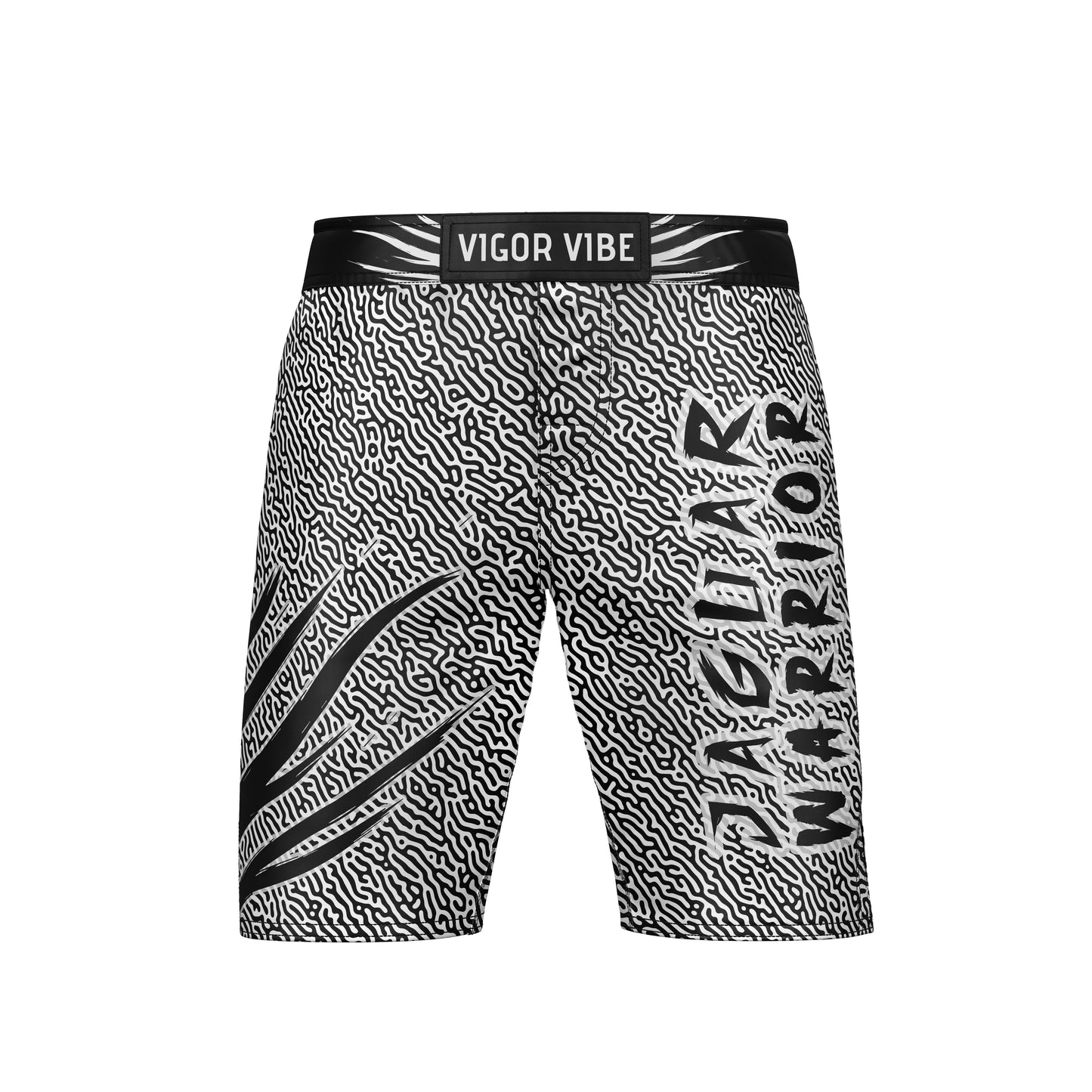 Vigor Vibe MMA Shorts-Jaguar-01-White