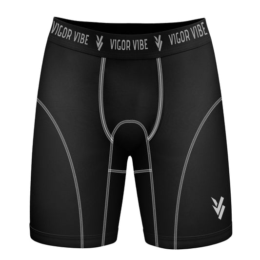 Vigor Vibe Men Compression Shorts Black