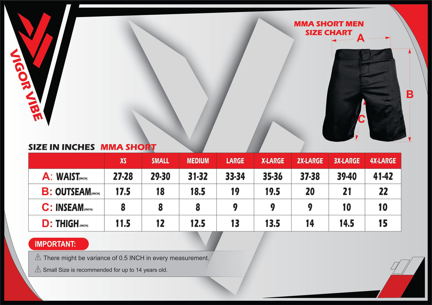 Vigor Vibe MMA Shorts USA-04
