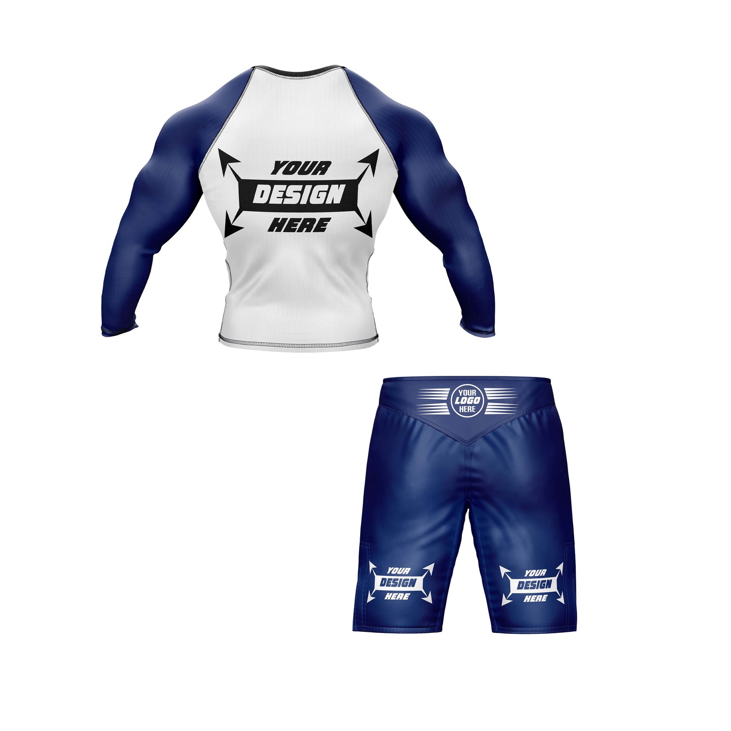 Customize Rash Guard Full Sleeve & MMA Short For Men | Martial Art, Water Sports, Gym, Cycling