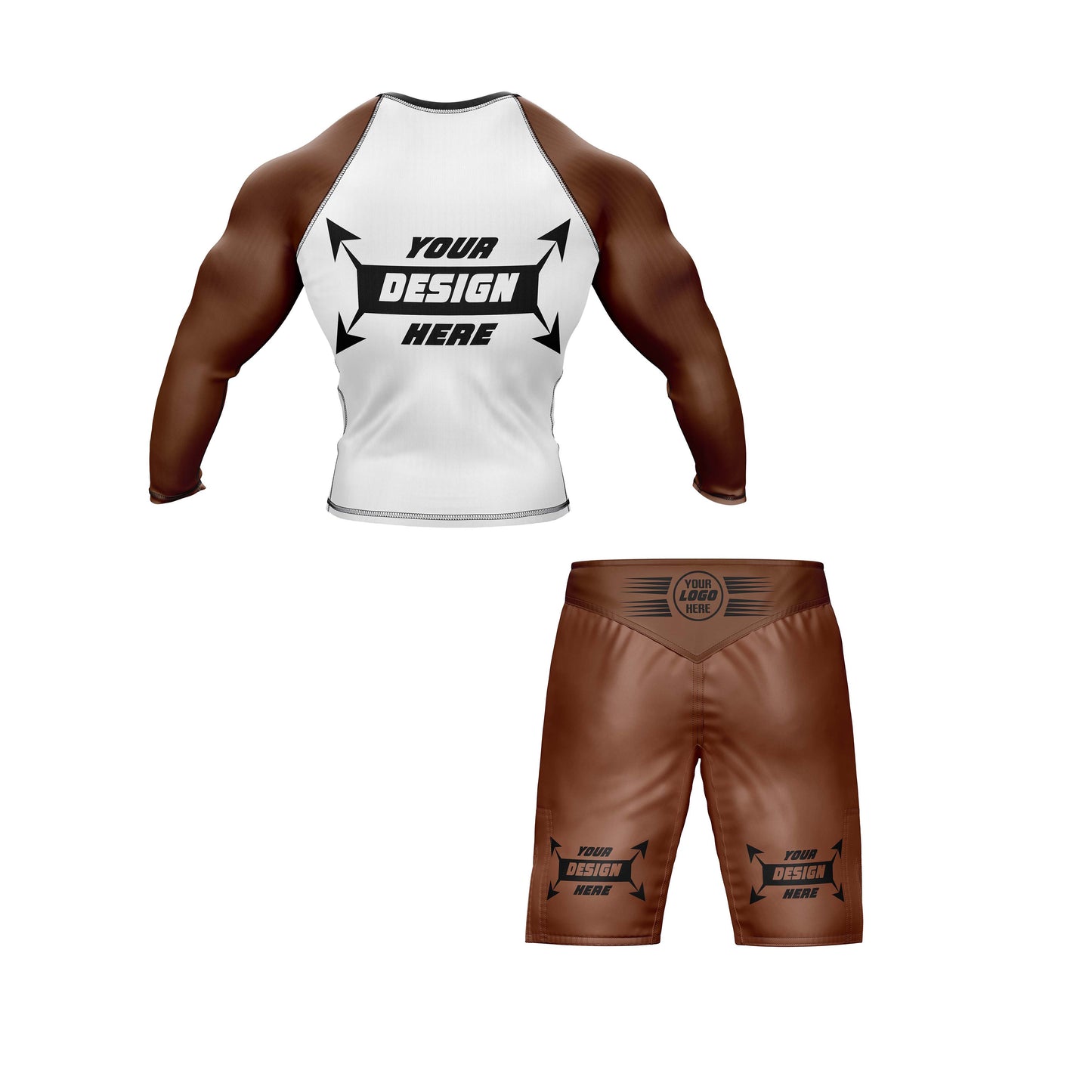 Customize Rash Guard Full Sleeve & MMA Short For Men | Martial Art, Water Sports, Gym, Cycling