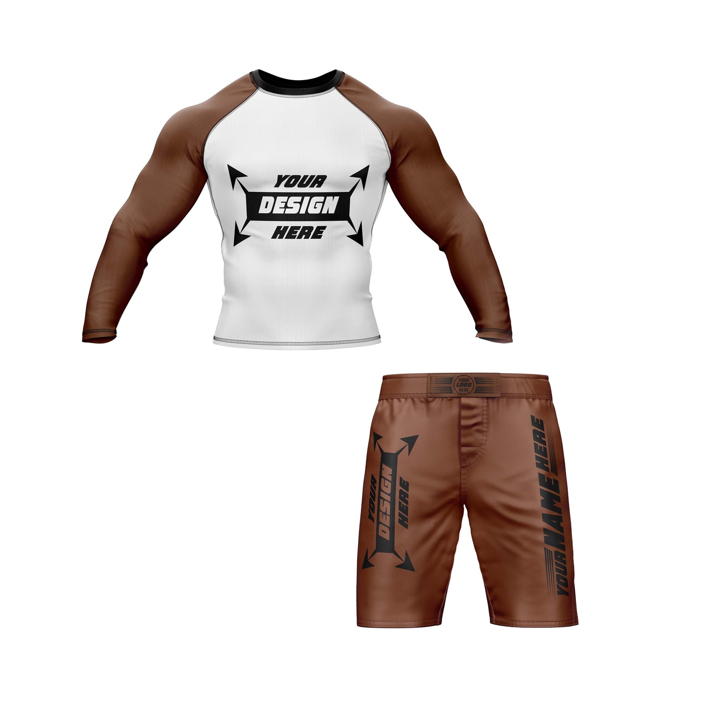 Customize Rash Guard Full Sleeve & MMA Short For Men | Martial Art, Water Sports, Gym, Cycling