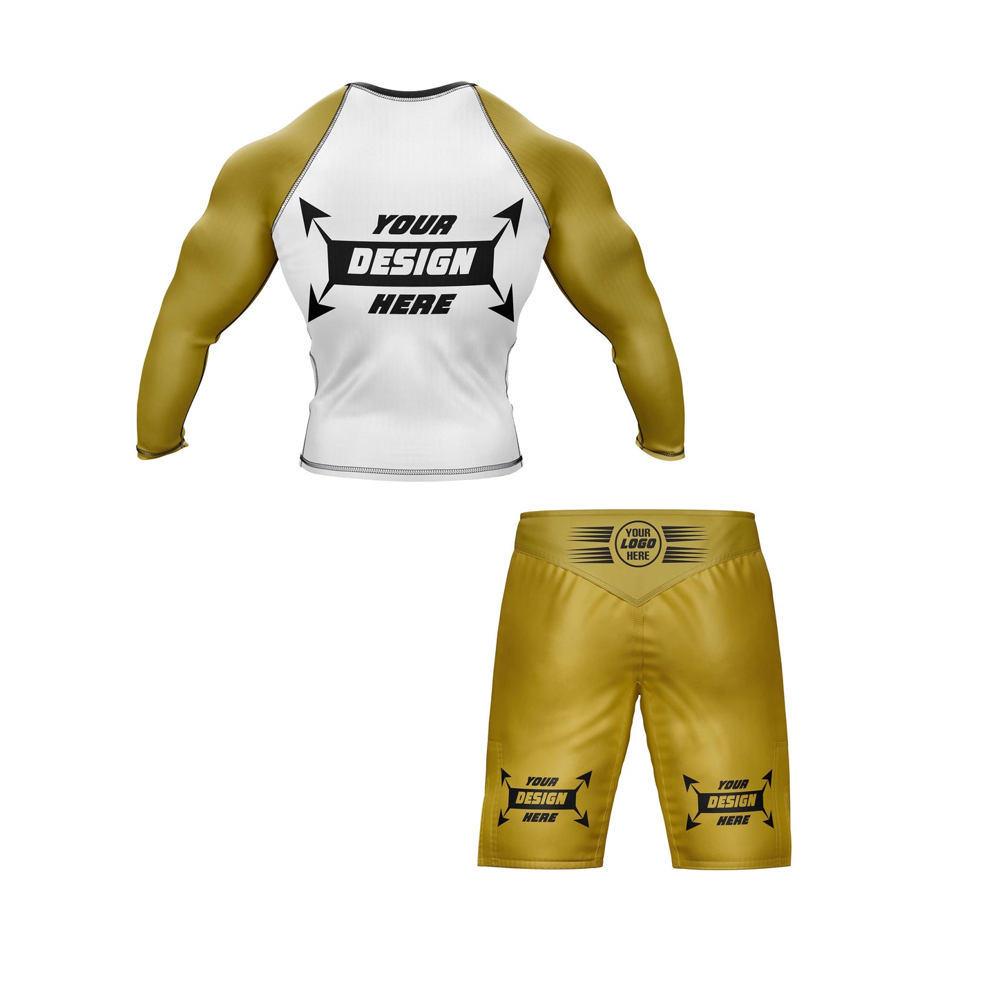 Customize Rash Guard Full Sleeve & MMA Short For Men | Martial Art, Water Sports, Gym, Cycling