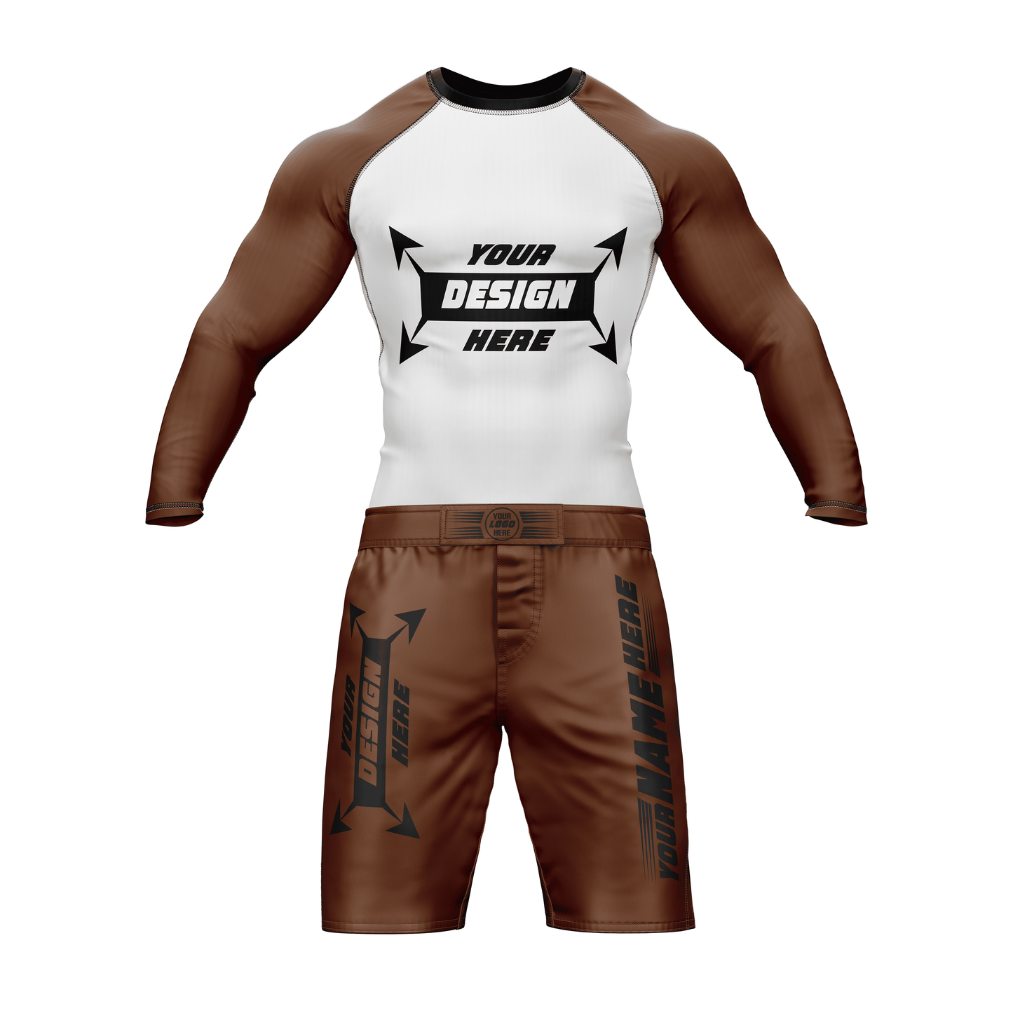 Customize Rash Guard Full Sleeve & MMA Short For Men | Martial Art, Water Sports, Gym, Cycling