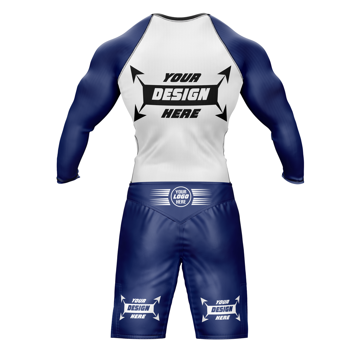 Customize Rash Guard Full Sleeve & MMA Short For Men | Martial Art, Water Sports, Gym, Cycling