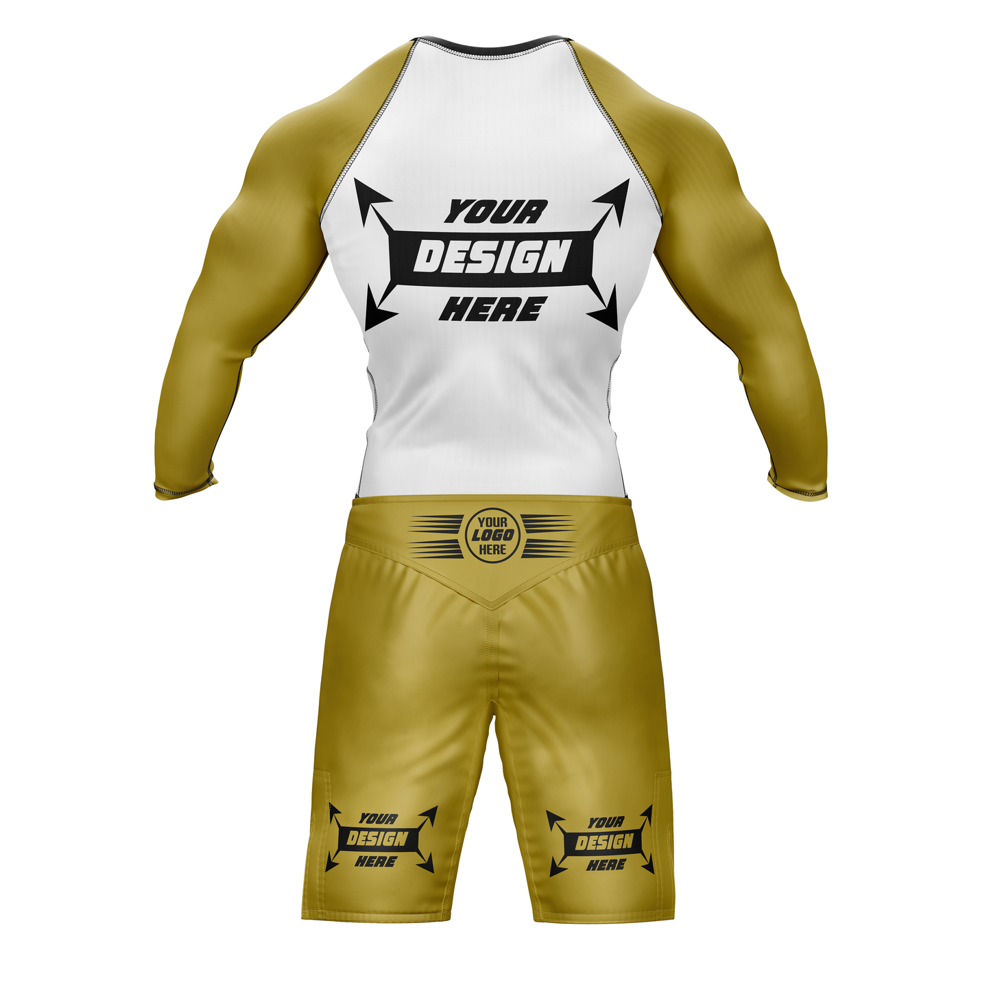 Customize Rash Guard Full Sleeve & MMA Short For Men | Martial Art, Water Sports, Gym, Cycling