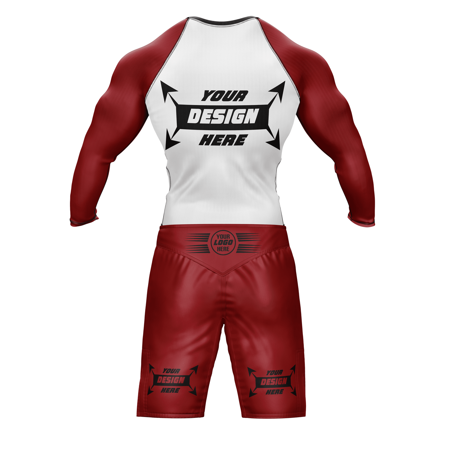 Customize Rash Guard Full Sleeve & MMA Short For Men | Martial Art, Water Sports, Gym, Cycling