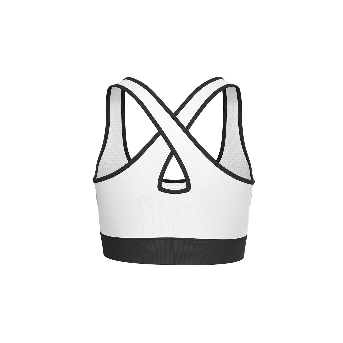 Vigor Vibe Sports Bra White With Black Strips