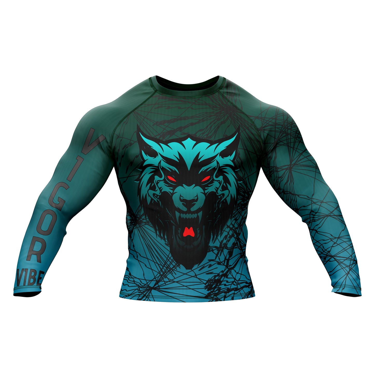 Wolf BJJ Rash Guard For Men and Women