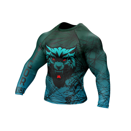 Wolf BJJ Rash Guard For Men and Women