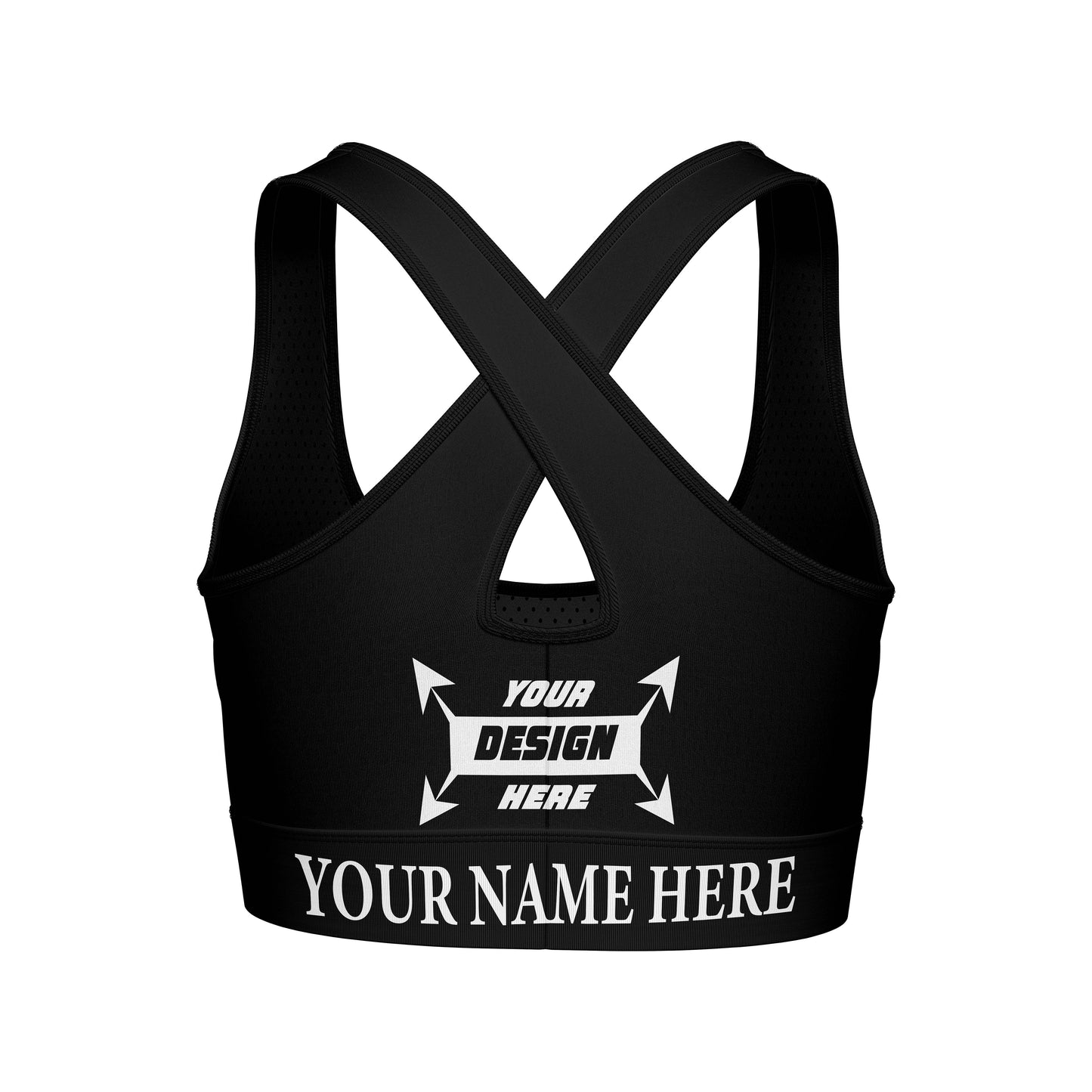 Customize Vigor Vibe Sports Bra Black