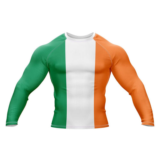 Ireland Jiu Jitsu Flag Grappling Rash Guard