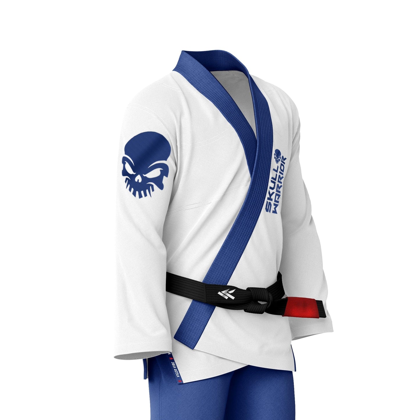 Skull Warrior Brazilian Jiu Jitsu Gi Blue & White