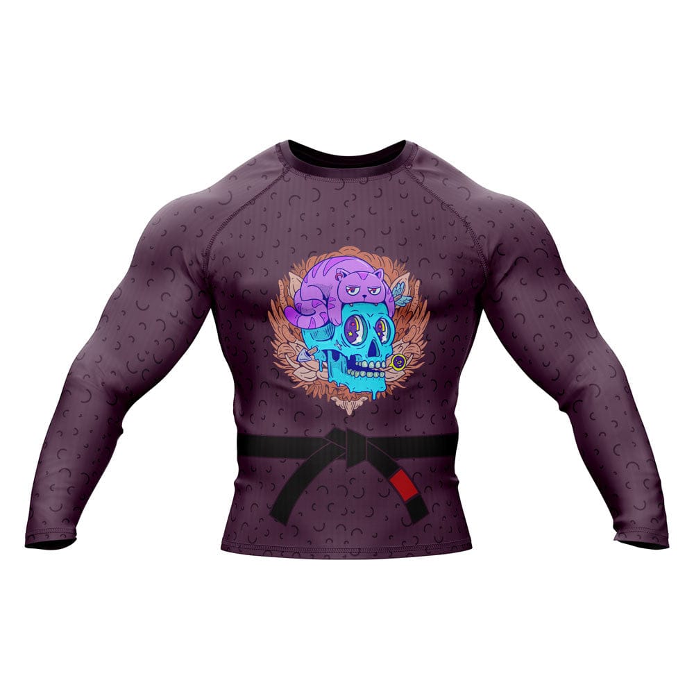 Scary Clown Skull BJJ Rash Guard For Men and Women