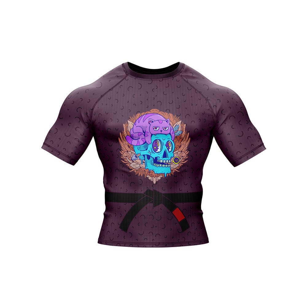 Scary Clown Skull BJJ Rash Guard For Men and Women