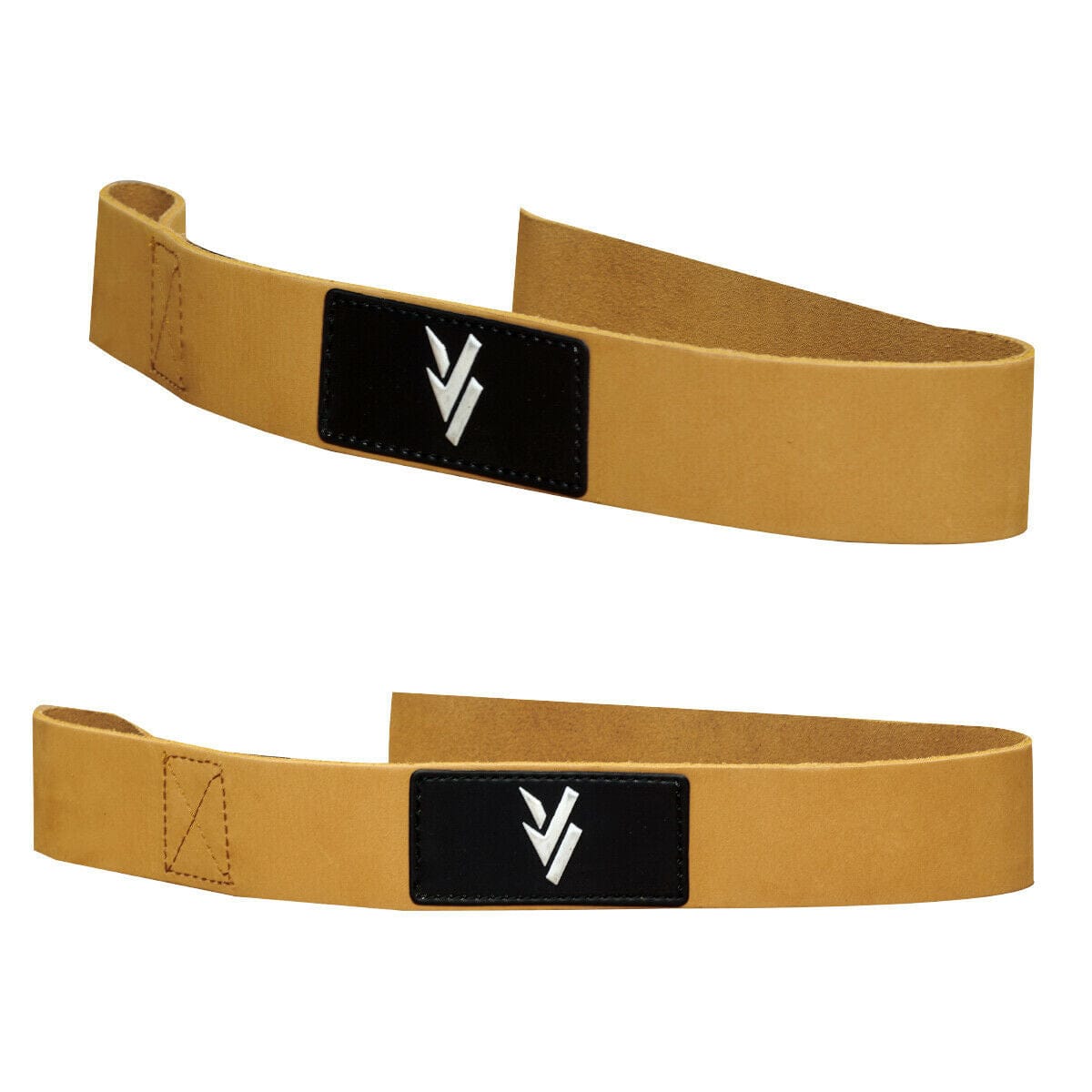 Weight Lifting Leather Wrist Straps Brown Pair For Work out Gym & Training