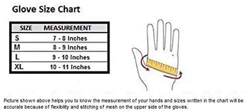 gym gloves with wrist support for training both men & women size chart