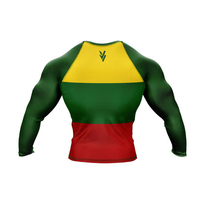 Lithuania Jiu Jitsu Flag Grappling Rash Guard