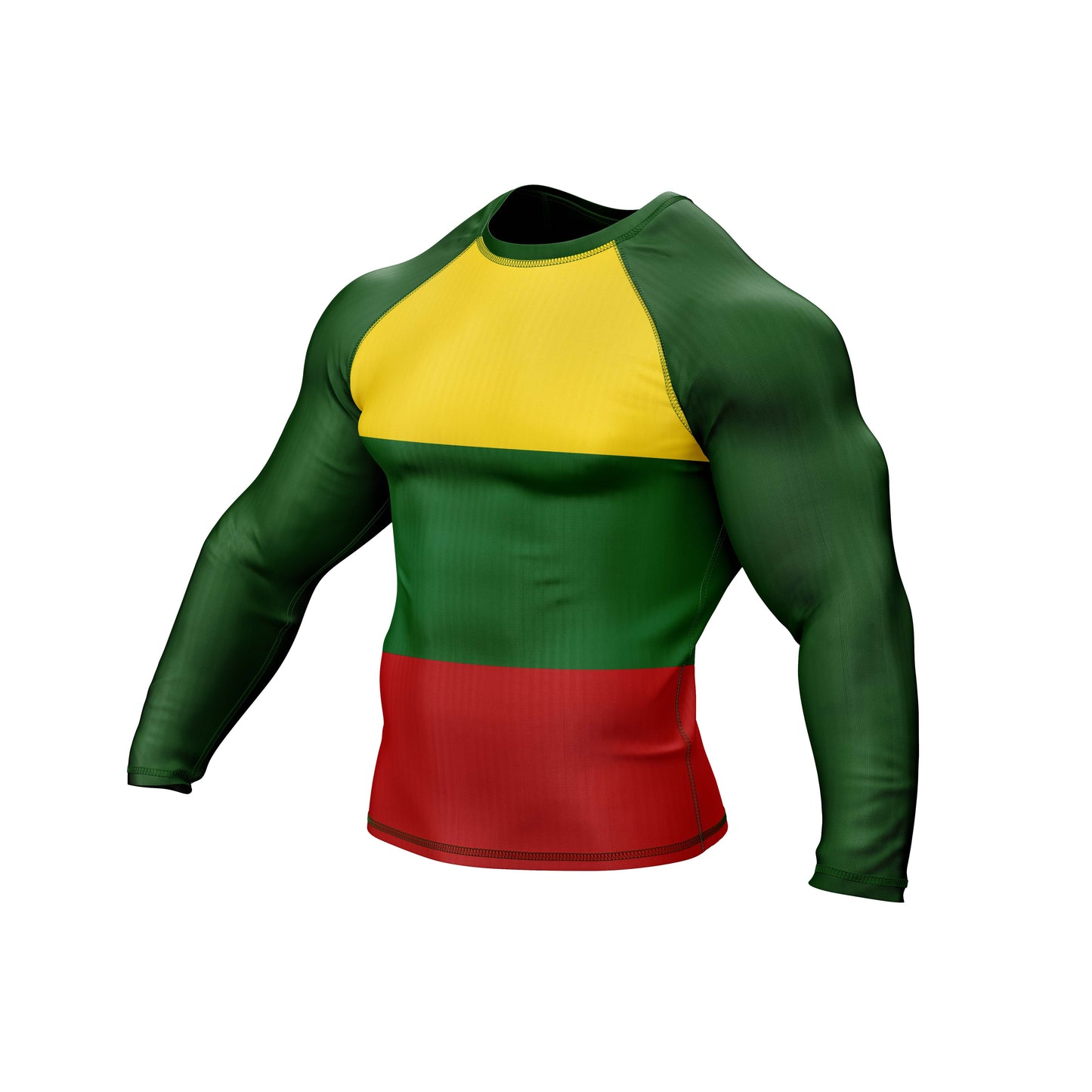 Lithuania Jiu Jitsu Flag Grappling Rash Guard