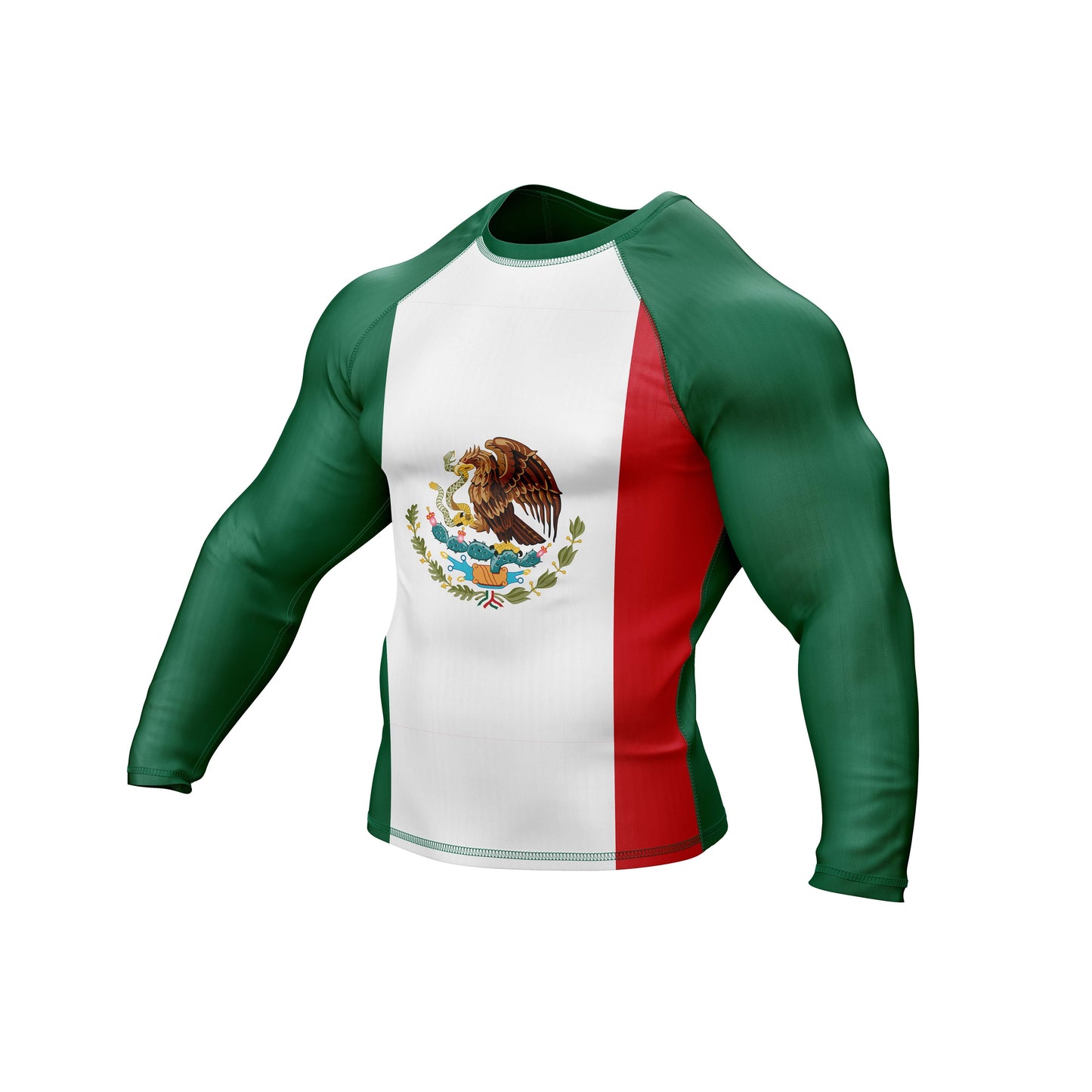 Mexico Jiu Jitsu Flag Grappling Rash Guard