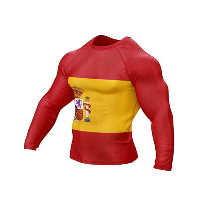 Spain Jiu Jitsu Flag Grappling Rash Guard