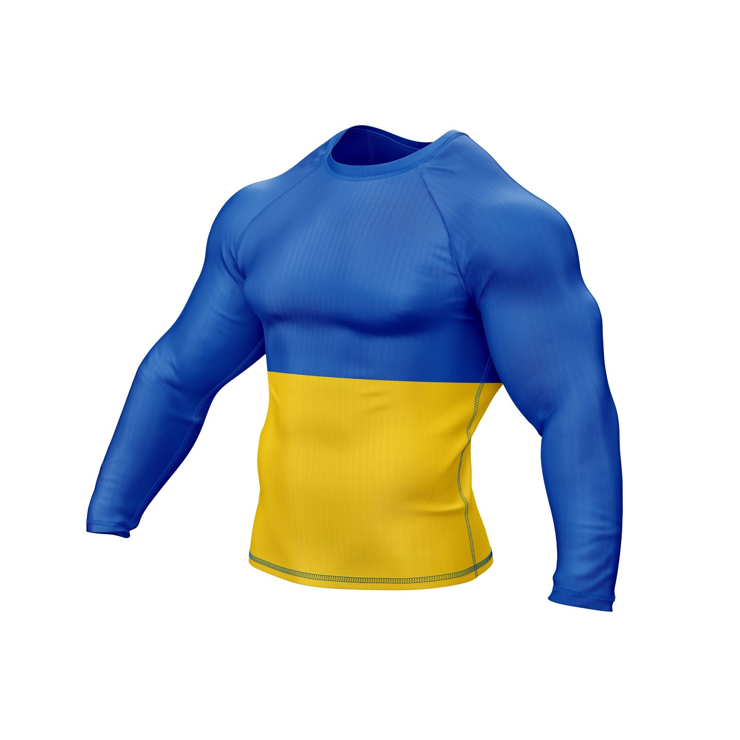 Ukraine Jiu Jitsu Flag Grappling Rash Guard