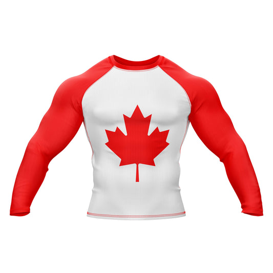 Canadian Jiu Jitsu Flag Grappling Rash Guard