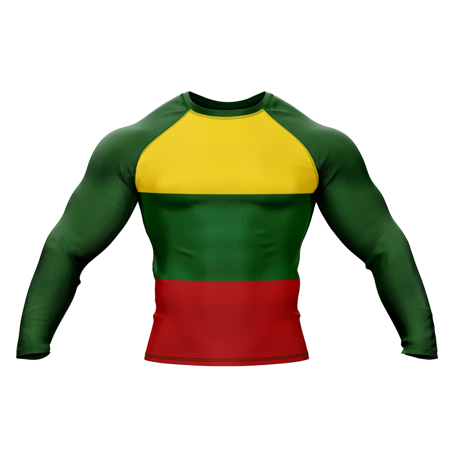 Lithuania Jiu Jitsu Flag Grappling Rash Guard