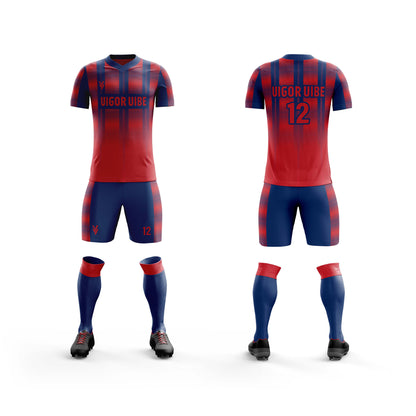 Vigor Vibe Red & Blue Soccer Uniform | Personalized designs for your Team (Soccer-003)