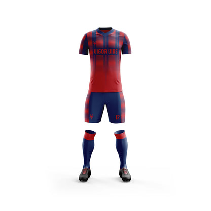 Vigor Vibe Red & Blue Soccer Uniform | Personalized designs for your Team (Soccer-003)