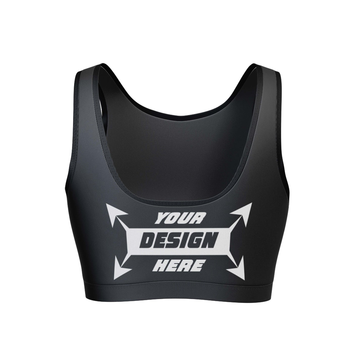 Customize Vigor Vibe Sports Bra Black