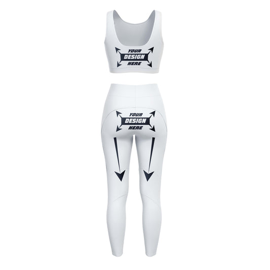 Customize Vigor Vibe Sports Legging & Bra Set White (Copy)