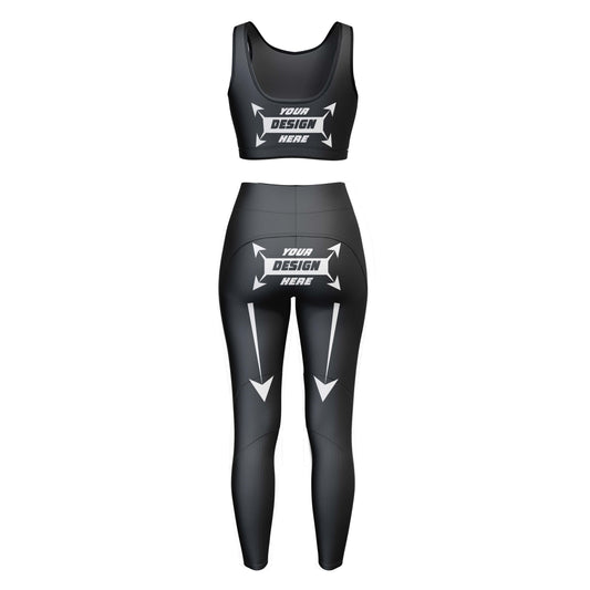 Customize Vigor Vibe Sports Legging & Bra Set Black (Copy)