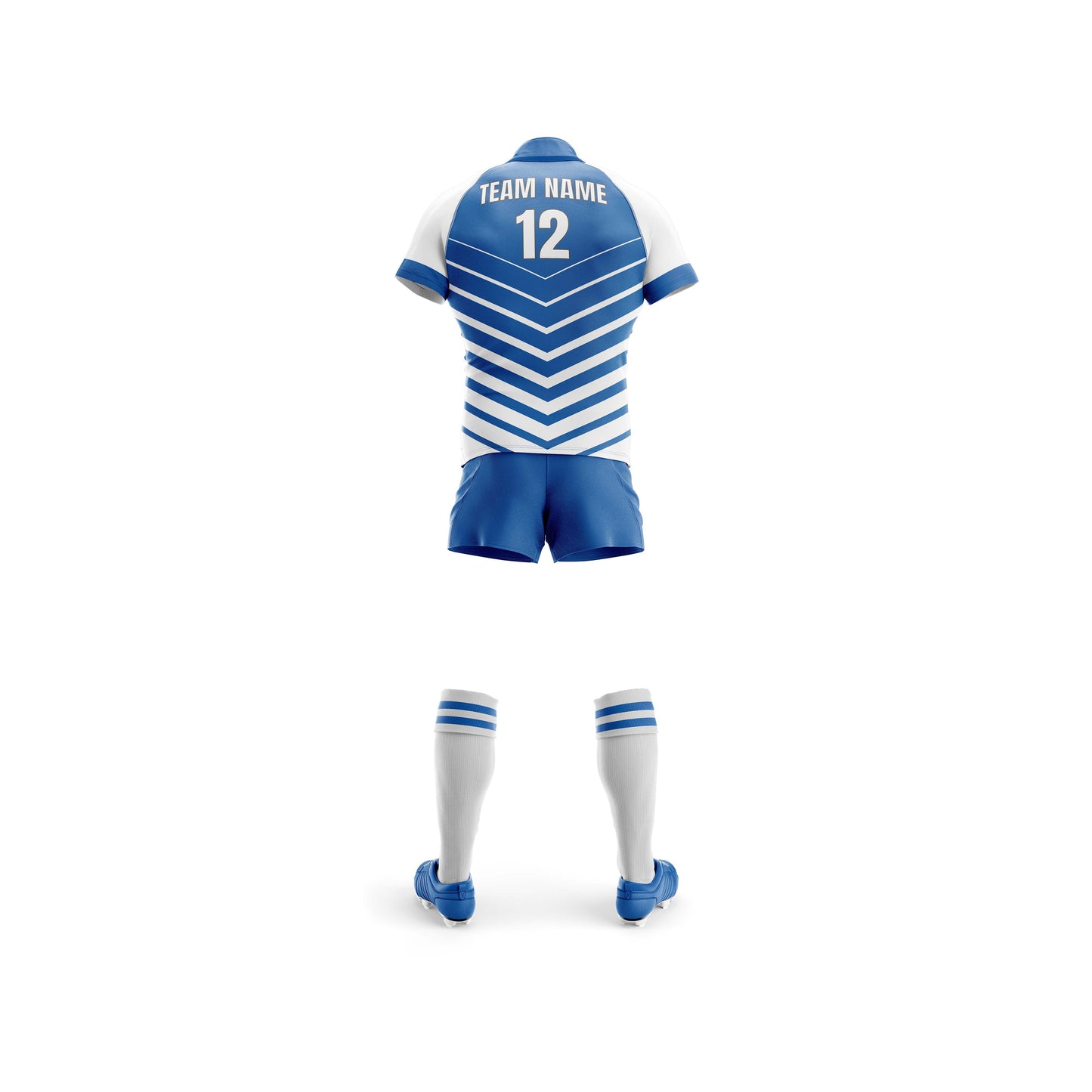 Vigor Vibe Rugby Team Uniform Blue & White Design Customize|