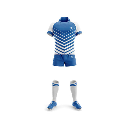 Vigor Vibe Rugby Team Uniform Blue & White Design Customize|