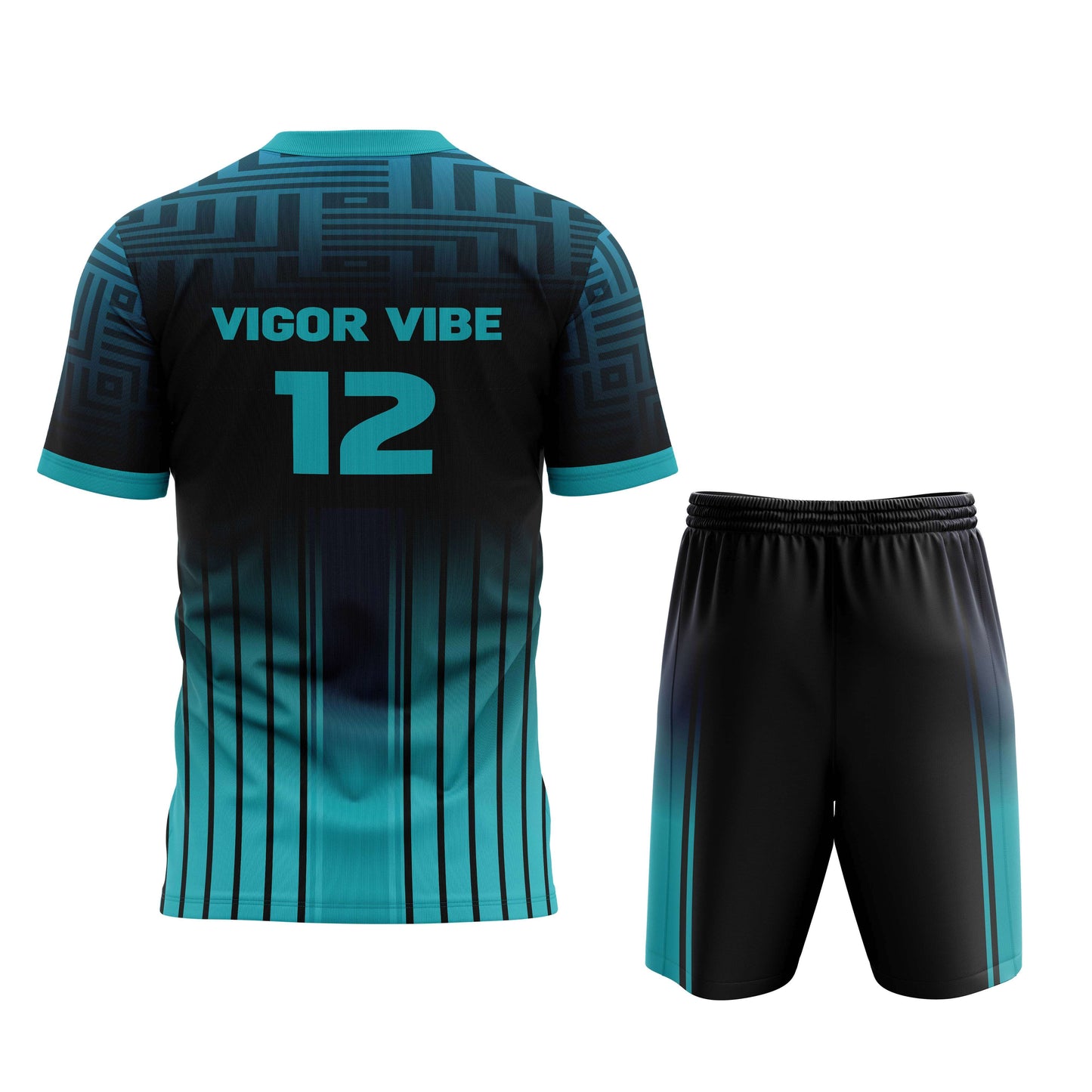 Vigor Vibe Black & Blue Volleyball Uniform | Personalized designs for your Team (Volleyball-004)