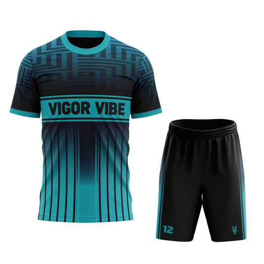 Vigor Vibe Black & Blue Volleyball Uniform | Personalized designs for your Team (Volleyball-004)