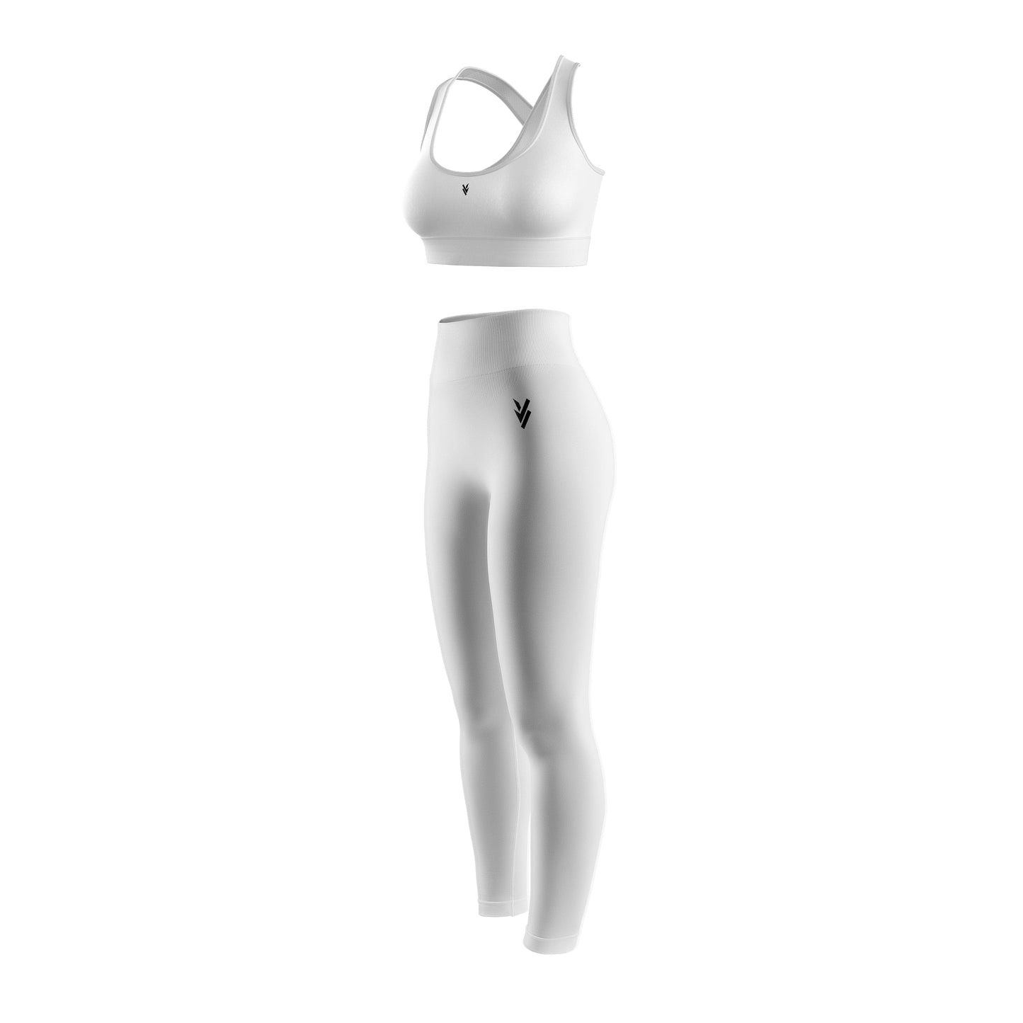 Vigor Vibe Sports Legging & Bra Set White