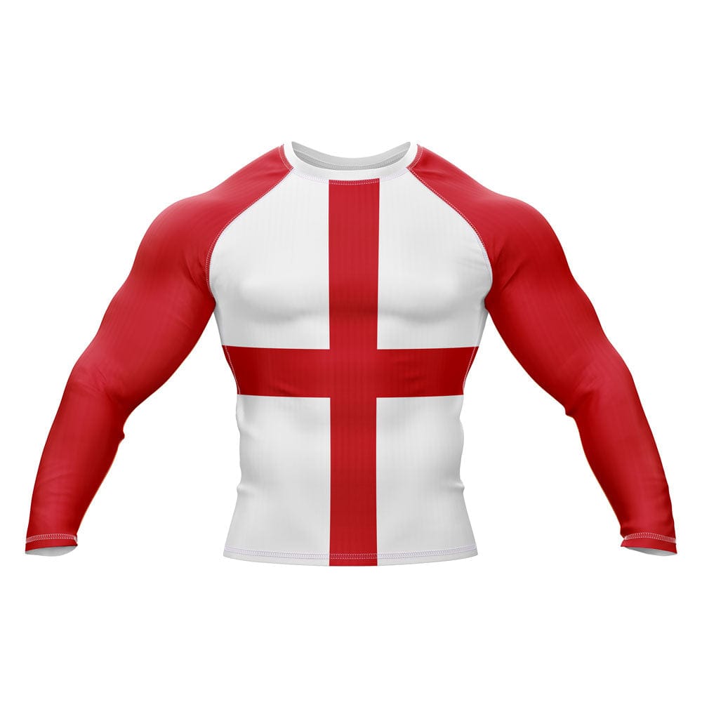 Engeland Jiu Jitsu Vlag Grappling Rash Guard