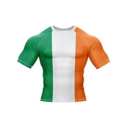 Ireland Jiu Jitsu Flag Grappling Rash Guard