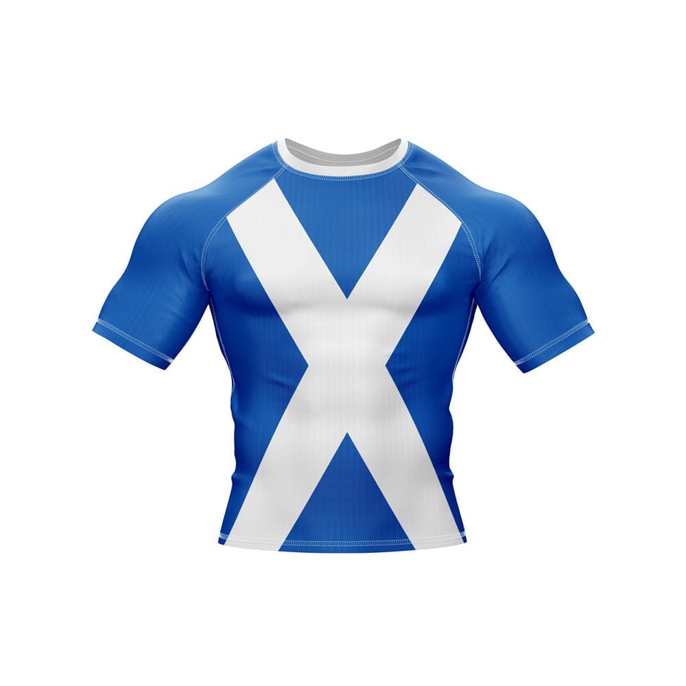 Scotland Jiu Jitsu Flag Grappling Rash Guard