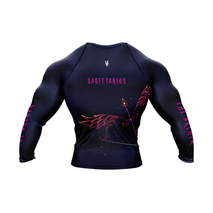 Sagittarius Zodiac Sign The Archer Premium BJJ Rash Guard For Men